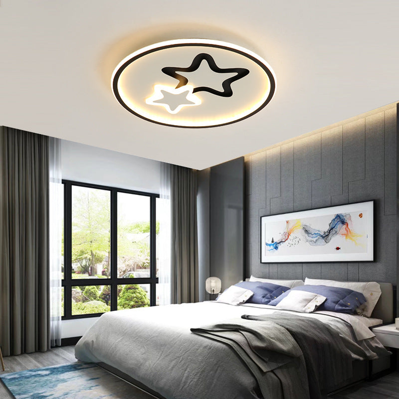 Plafonnier LED en acrylique et fer en forme d&