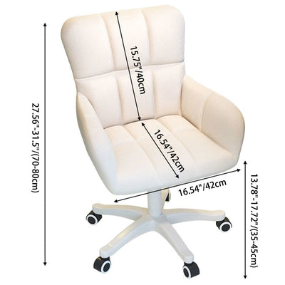 Moderner minimalistischer quadratischer Gitter-Samt-Edelstahl-Schreibtischstuhl mit Rückenlehne und Armlehne für das Home Office 