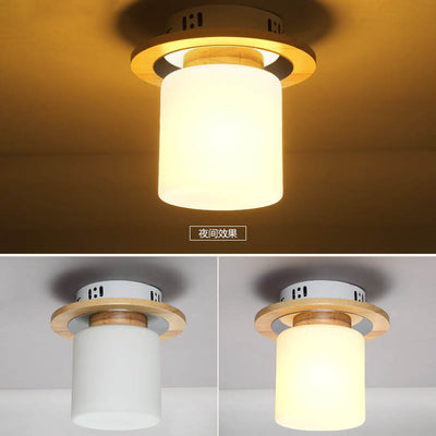 Moderne Cube 1-Light Semi-Flush Mount Beleuchtung 