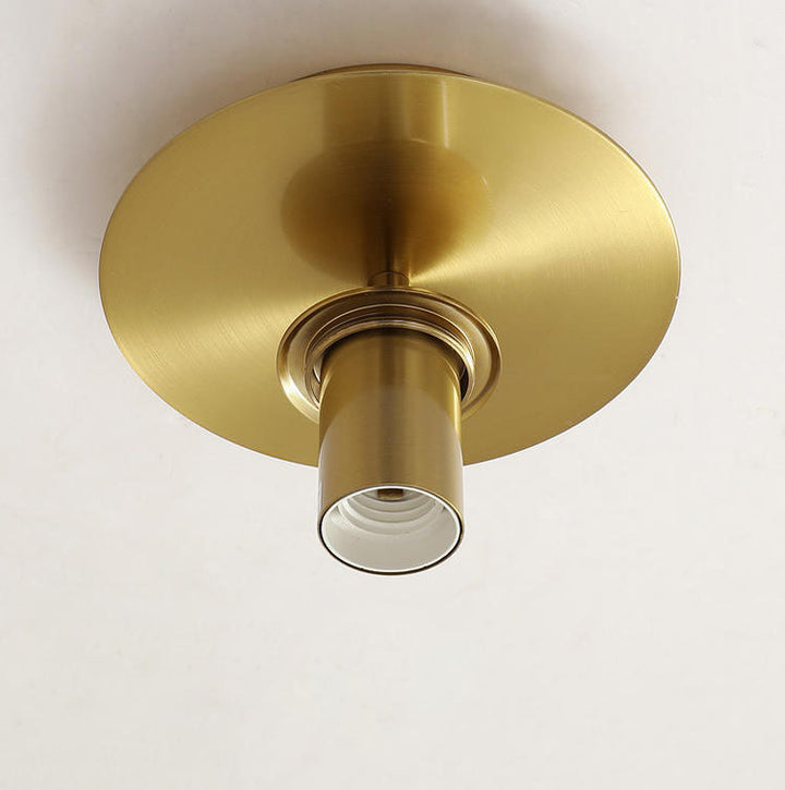 Zeitgenössische skandinavische runde Ball-Eisen-Hydrographie-Glas 1-Licht Semi-Flush-Montage-Deckenleuchte für Wohnzimmer 