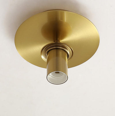 Contemporary Scandinavian Round Ball Iron Hydrographic Glass 1-Light Semi-Flush Mount Ceiling Light For Living Room