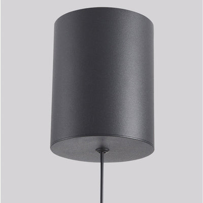 Luz colgante LED de vidrio de aluminio esférico giratorio minimalista moderno para dormitorio 