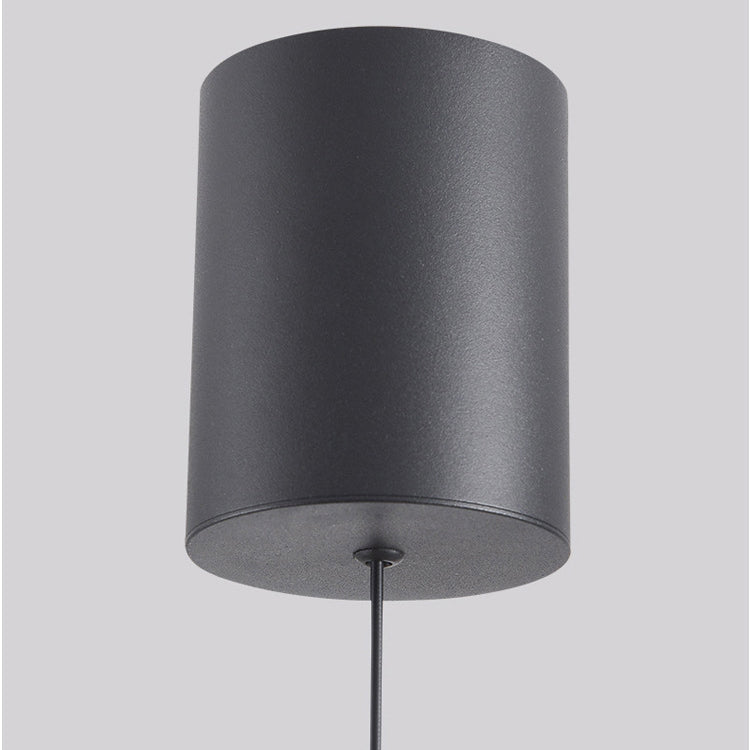 Luz colgante LED de vidrio de aluminio esférico giratorio minimalista moderno para dormitorio 