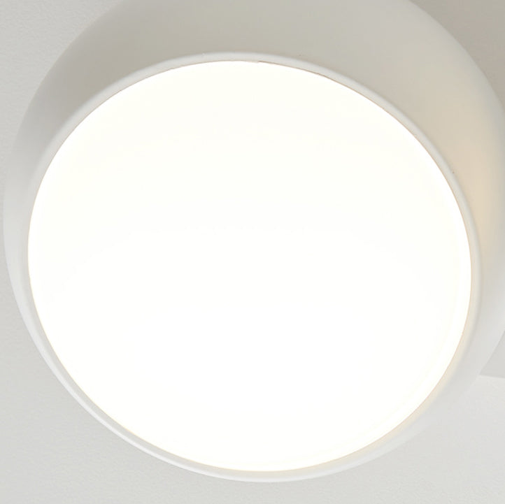 Luz de techo LED empotrada redonda de combinación minimalista moderna de hierro y plástico para sala de estar 