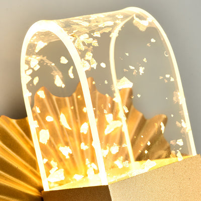 Lámpara de pared LED de acrílico con mariposa de hardware de lujo contemporáneo para dormitorio 
