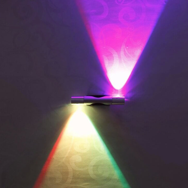 Lampe applique murale LED en aluminium rotative cylindrique moderne et créative 