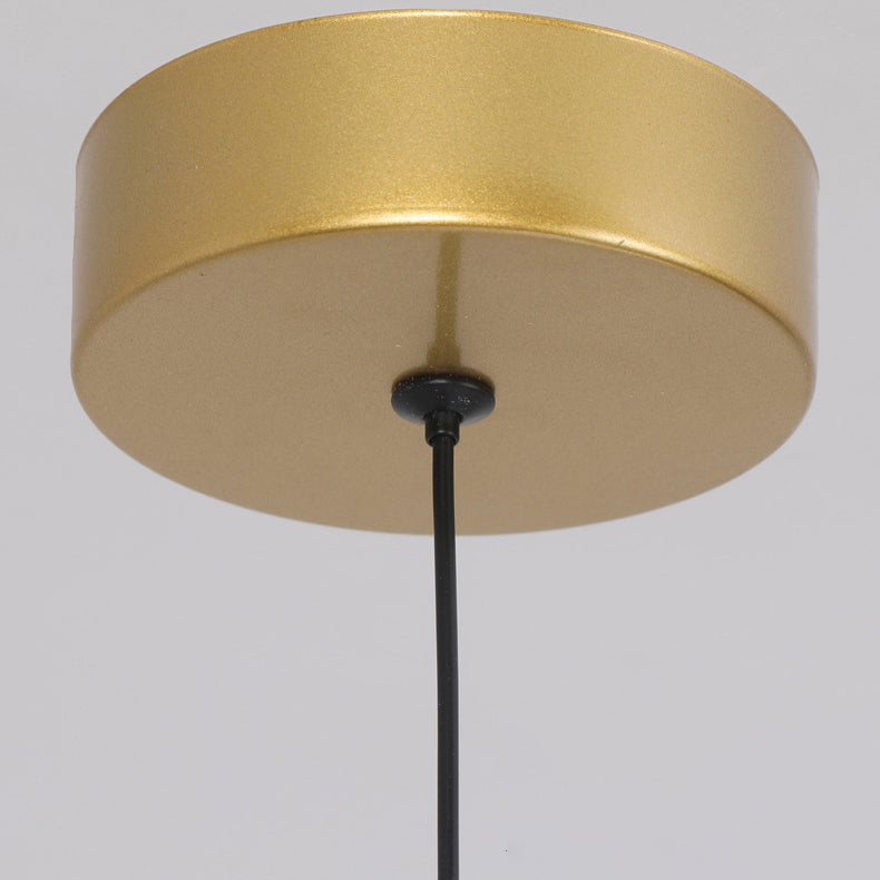 Moderne unbedeutende Zylinder-Spiral-Eisen-Silikon-LED-Pendelleuchte für Schlafzimmer 