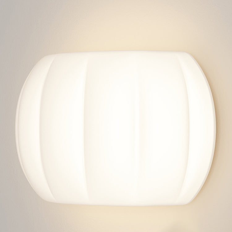 Applique murale LED elliptique en forme de citrouille en fer et acrylique de simplicité moderne pour chevet 