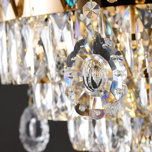 Zeitgenössischer Luxus-Zweigglas-Zink-Kronleuchter mit 6/8/10/15 Lichtern für Wohnzimmer 