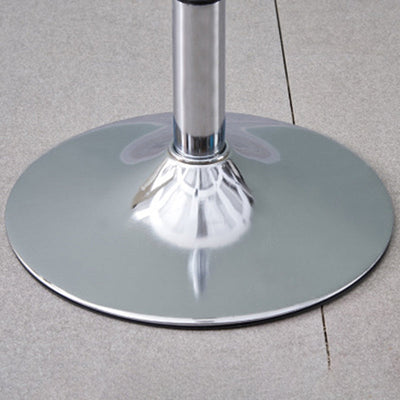 Moderner minimalistischer quadratischer Kissenleder-Metall-Barhocker mit Rückenlehne, höhenverstellbar für Esszimmer 