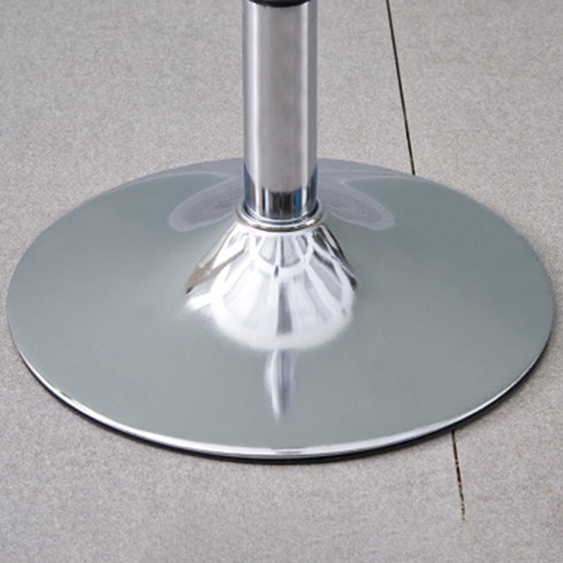 Moderner minimalistischer quadratischer Kissenleder-Metall-Barhocker mit Rückenlehne, höhenverstellbar für Esszimmer 