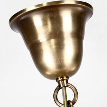 Moderner kreativer Käfig aus Vollkupfer mit offenem Design, 4-flammige Pendelleuchte 