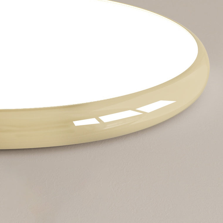 Plafonnier LED moderne minimaliste en acrylique rond avec abat-jour pour chambre 