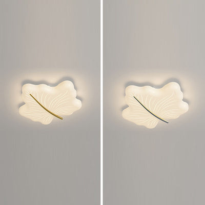 Moderne minimalistische Ahornblatt Eisen Acryl LED Unterputz Deckenleuchte für Schlafzimmer 