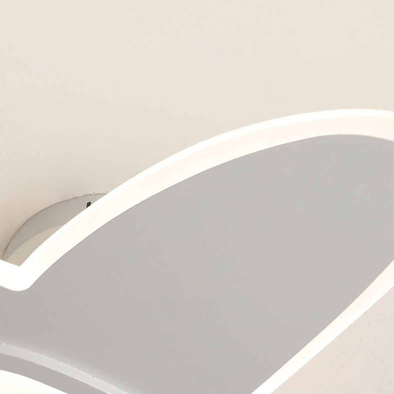 Luz de techo semiempotrada LED de madera y hierro para avión creativo contemporáneo para dormitorio 