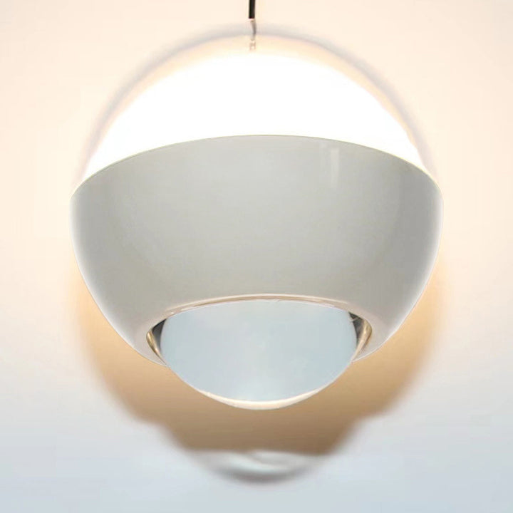 Moderne Einfachheit Ball Aluminium Acrylglas LED Pendelleuchte Liftable Für Nachttisch 