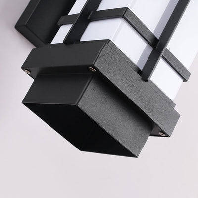 Lámpara de Aplique de Pared para Paisaje de Patio al Aire Libre LED Impermeable Solar Industrial 