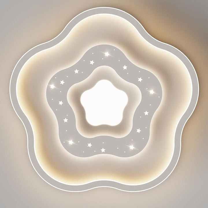 Moderne minimalistische Blume Wolke Eisen Acryl LED Unterputz Deckenleuchte für Schlafzimmer 