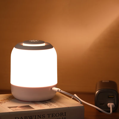 Lámpara de mesa LED USB ABS con sensor táctil nocturno creativo contemporáneo para dormitorio 