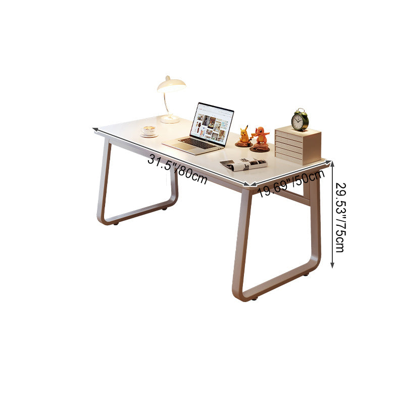 Modern Minimalist Rectangular MDF Iron Desk For Home Office