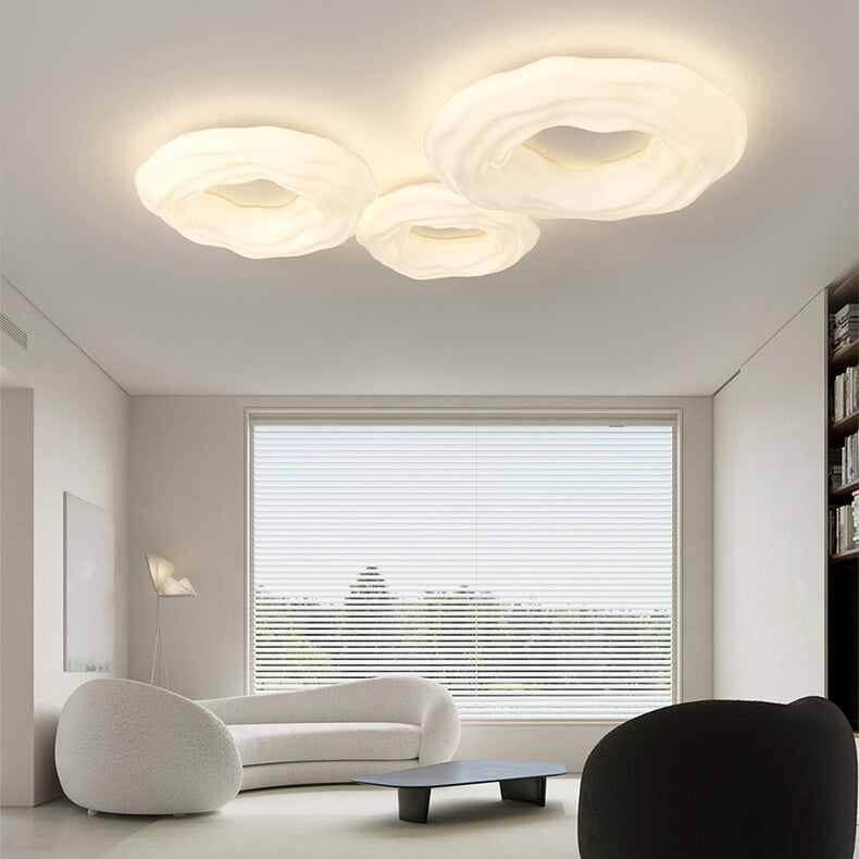 Plafonnier LED Nordic Iron Cookies contemporain pour chambre 