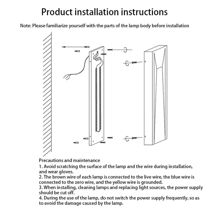 Lámpara de Aplique de Pared LED de Cuboide de Acero Inoxidable Impermeable Industrial Contemporáneo con Pantalla de Acrílico para Patio Exterior 