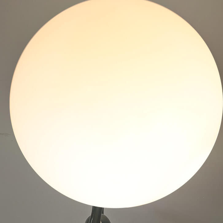 Lámpara de pie con forma de chica de ballet nórdico, orbe de acrílico con 1 luz 