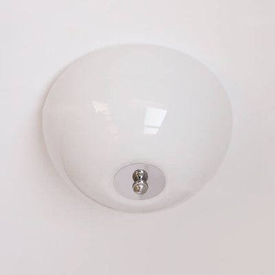 Nordic Minimalist Iron Round Glass Shade 4-Light Flush Mount Ceiling Light
