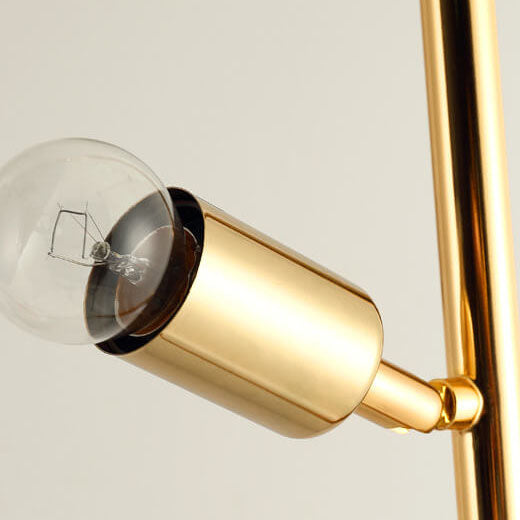 Nordic Modern Solid Color Stoffschirm Marmor 1-Licht Tischlampe 