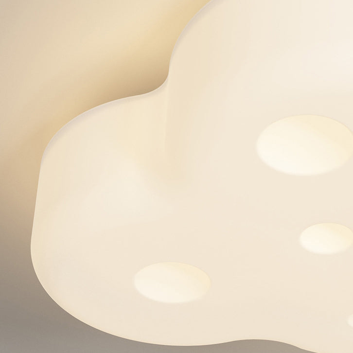 Zeitgenössische nordische Eisen-Acrylwolke LED-Unterputz-Deckenleuchte für Schlafzimmer 