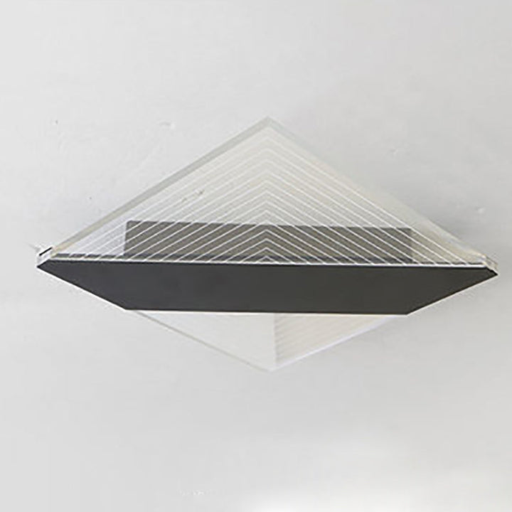 Plafonnier LED en fer géométrique nordique contemporain pour couloir 
