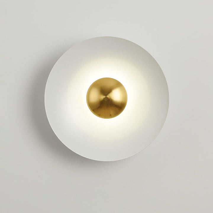 Lampe murale LED créative contemporaine avec soucoupe volante Macaron pour chambre à coucher 