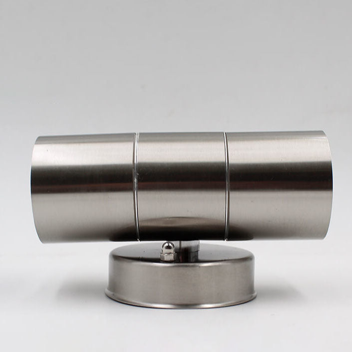 Modern Minimalist Stainless Steel Cylinder LED Wall Sconce Lamp