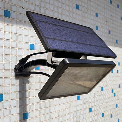 Lampe murale LED carrée en plastique solaire minimaliste moderne pour jardin 