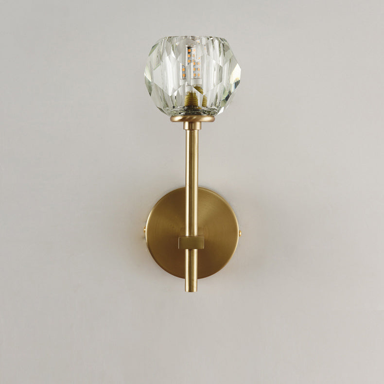 Moderne Luxus Schüssel Stahl Kristall 1/2-Licht Wand Leuchte Lampe Für Wohnzimmer 