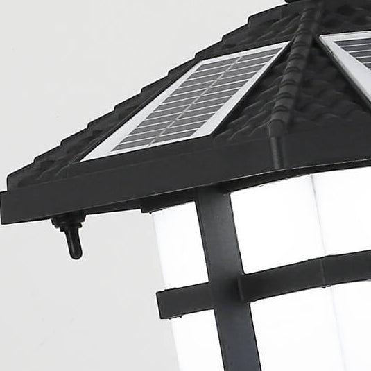 Lámpara de Aplique de Pared para Paisaje de Patio al Aire Libre LED Impermeable Solar Industrial 