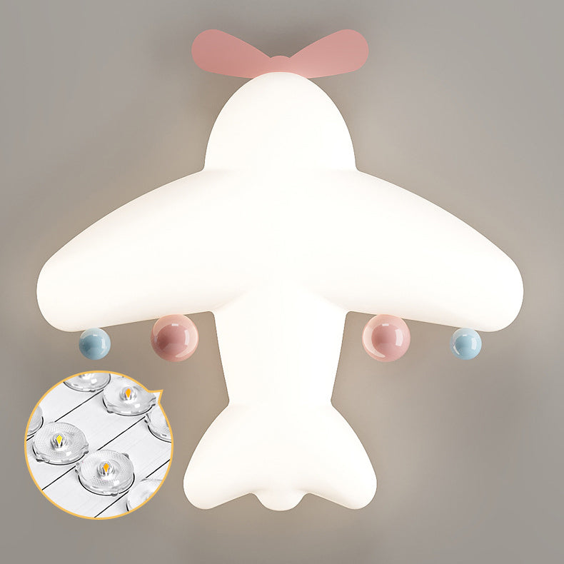 Luz de techo LED empotrada de hierro PE con forma de avión de arte moderno Deco con forma de corazón para sala de estar 