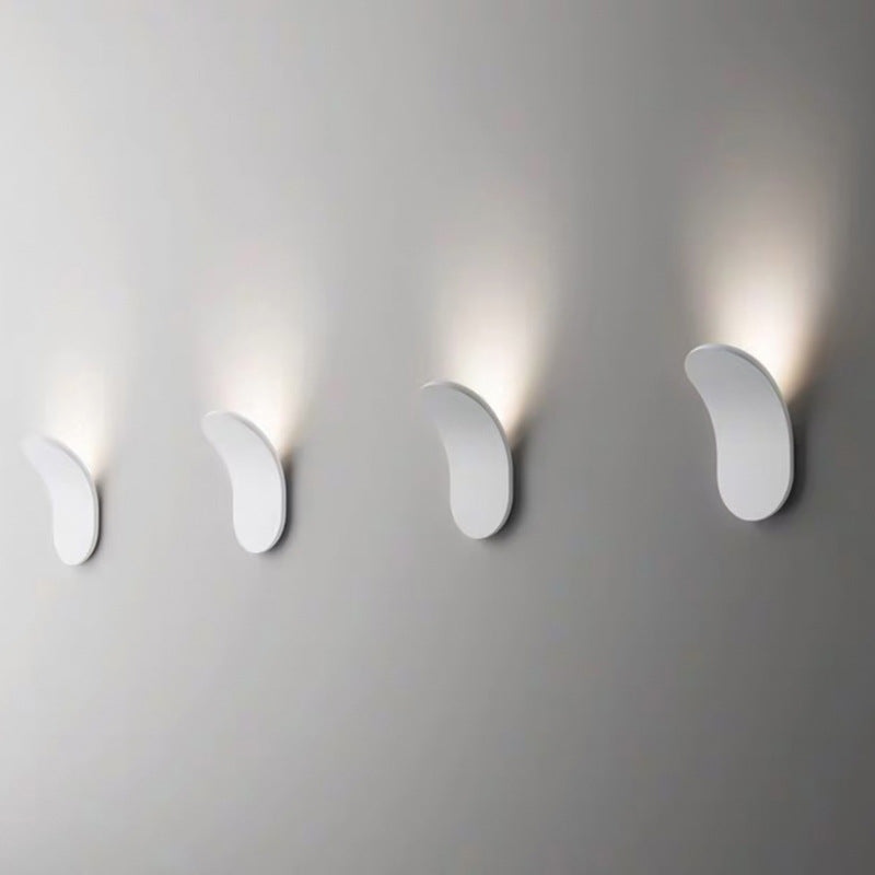 Lámpara de pared LED de arco de aluminio escandinavo contemporáneo para pasillo 