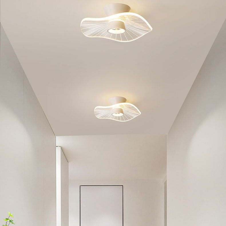 Moderne minimalistische runde Rose Blume Eisen Acryl LED Unterputz Deckenleuchte für Wohnzimmer 