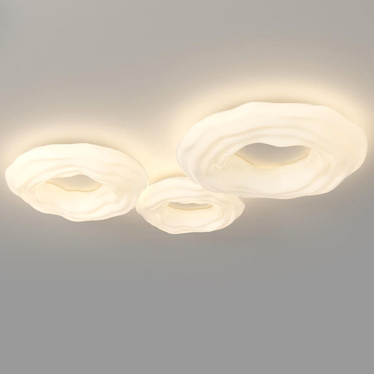 Plafonnier LED Nordic Iron Cookies contemporain pour chambre 