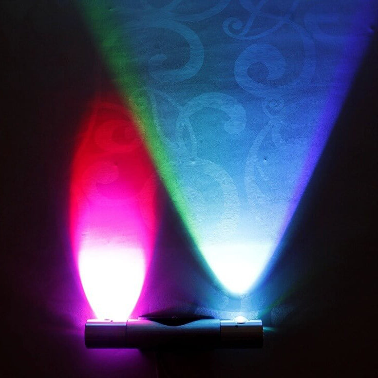 Lampe applique murale LED en aluminium rotative cylindrique moderne et créative 