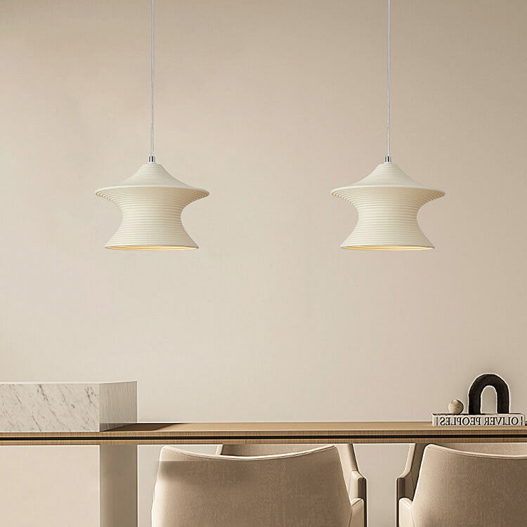 Skandinavisch moderner minimalistischer Gyro-Harz 1-Licht Pendelleuchte 