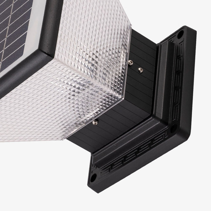Moderne Einfachheit Solar Quadratisch Runde Aluminium Acryl LED Pfostenkopf Licht Für Garten 