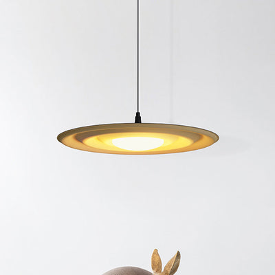 Moderne minimalistische runde Wasser-Kräuselung Acryl Eisen LED Pendelleuchte für Schlafzimmer 