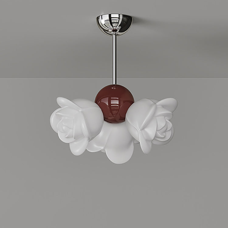 Plafonnier LED semi-encastré en fer PE orbe rose créatif contemporain pour salon 