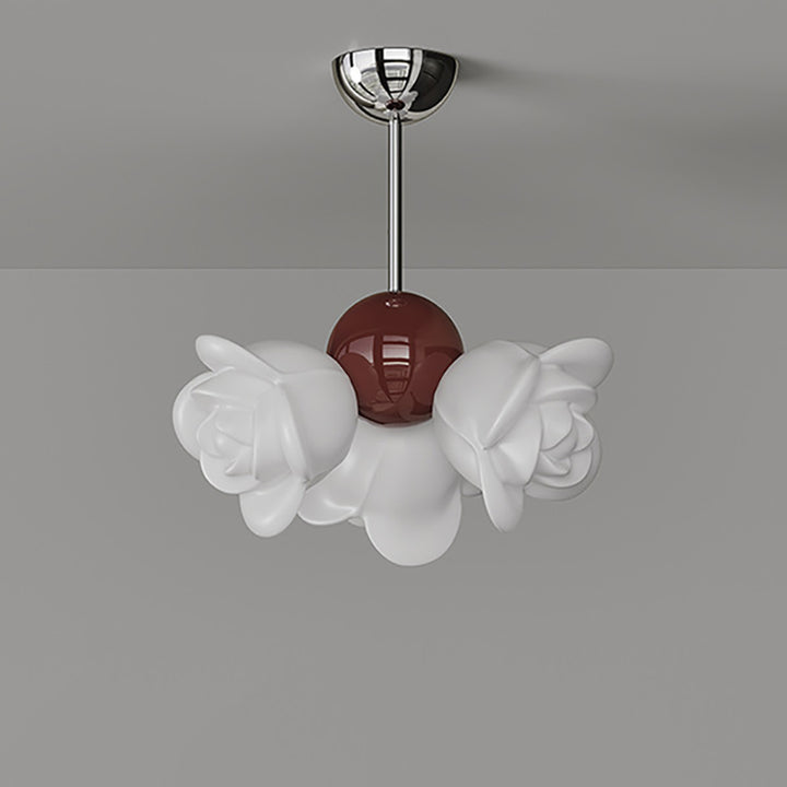 Plafonnier LED semi-encastré en fer PE orbe rose créatif contemporain pour salon 