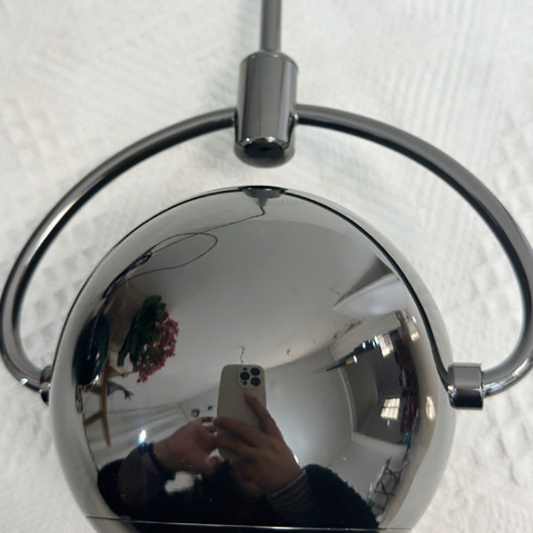 Luz colgante LED de vidrio de aluminio esférico giratorio minimalista moderno para dormitorio 