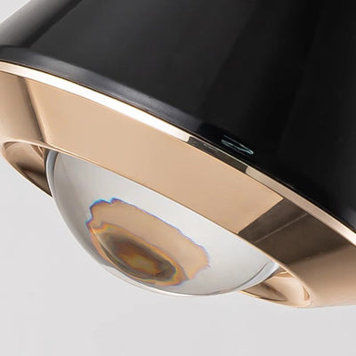 Zeitgenössische nordische konische Aluminium-Acryl-LED-Pendelleuchte für Wohnzimmer 
