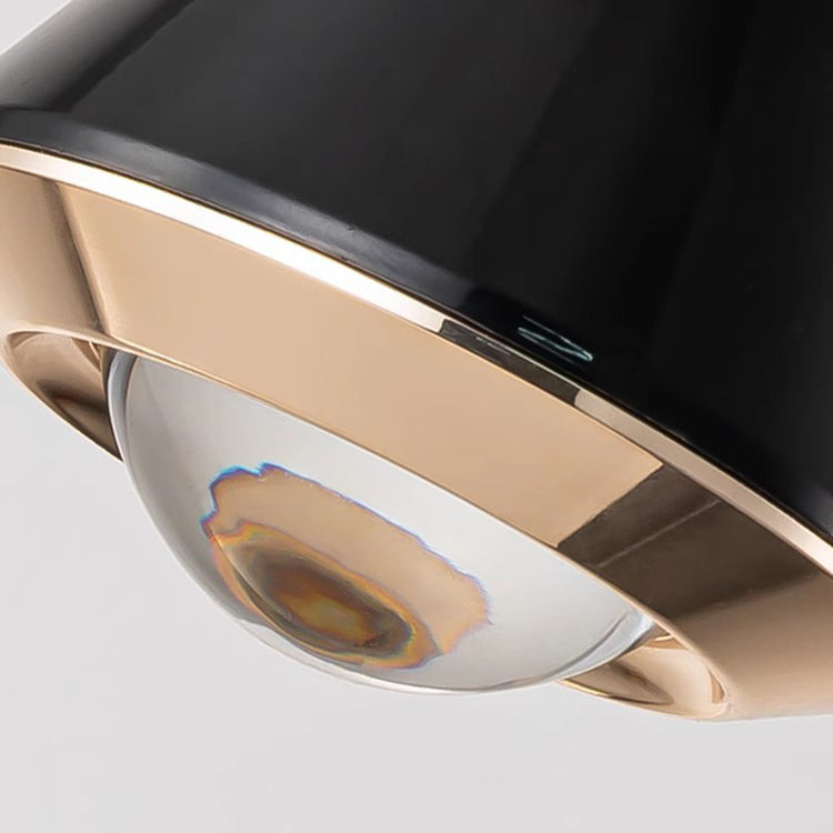 Zeitgenössische nordische konische Aluminium-Acryl-LED-Pendelleuchte für Wohnzimmer 