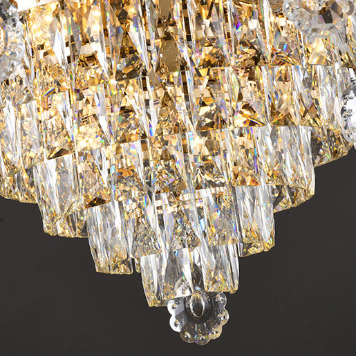 Zeitgenössischer Luxus-Zweigglas-Zink-Kronleuchter mit 6/8/10/15 Lichtern für Wohnzimmer 